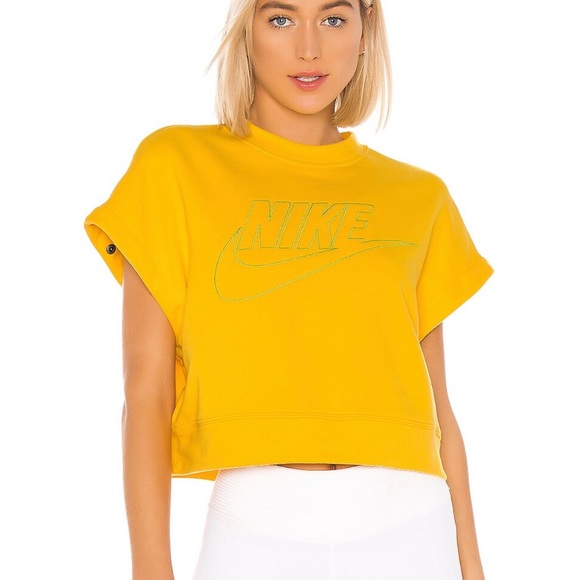 Nike cropped sweater, sleeves are detachable. Size small - Picture 3 of 4